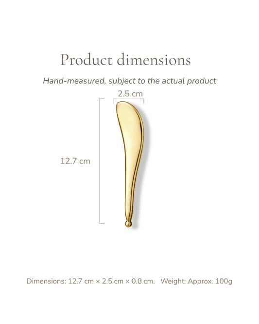Brass Meridian Gua Sha Wand