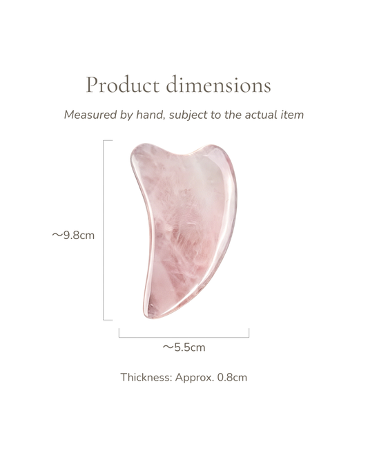 Large Crystal Gua Sha Board - Rose Quartz