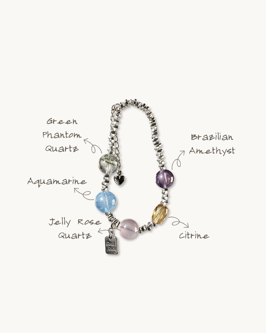 Summer Dopamine, Mixed Crystal Bracelet, Boost Your Mood