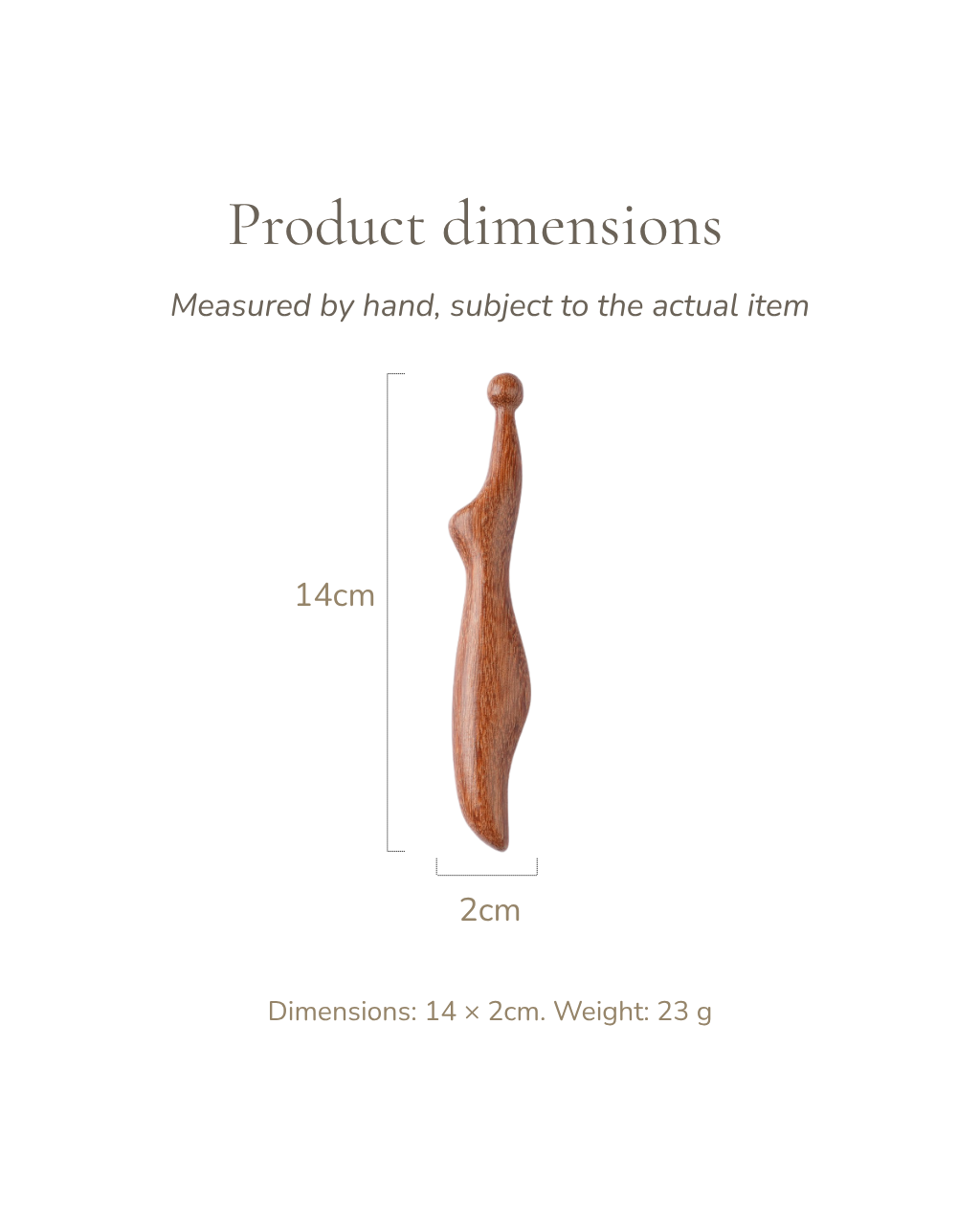 Acupressure Pen - Wood, For Acupoint Press
