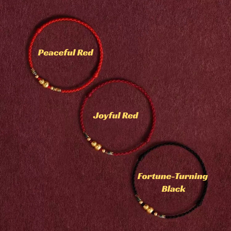 Red String Bracelet|Gourd “Hulu” - Luck, Health & Wealth Charm