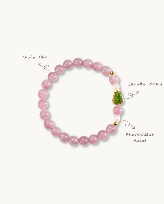 Purple Pink Bracelet – Bloom Within, Soulmate Connection