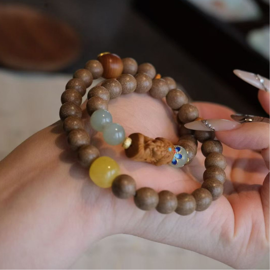 Double-wrap Herbal Incense Bracelet | "Zhajilamu" Assorted Herbal Formula Customization