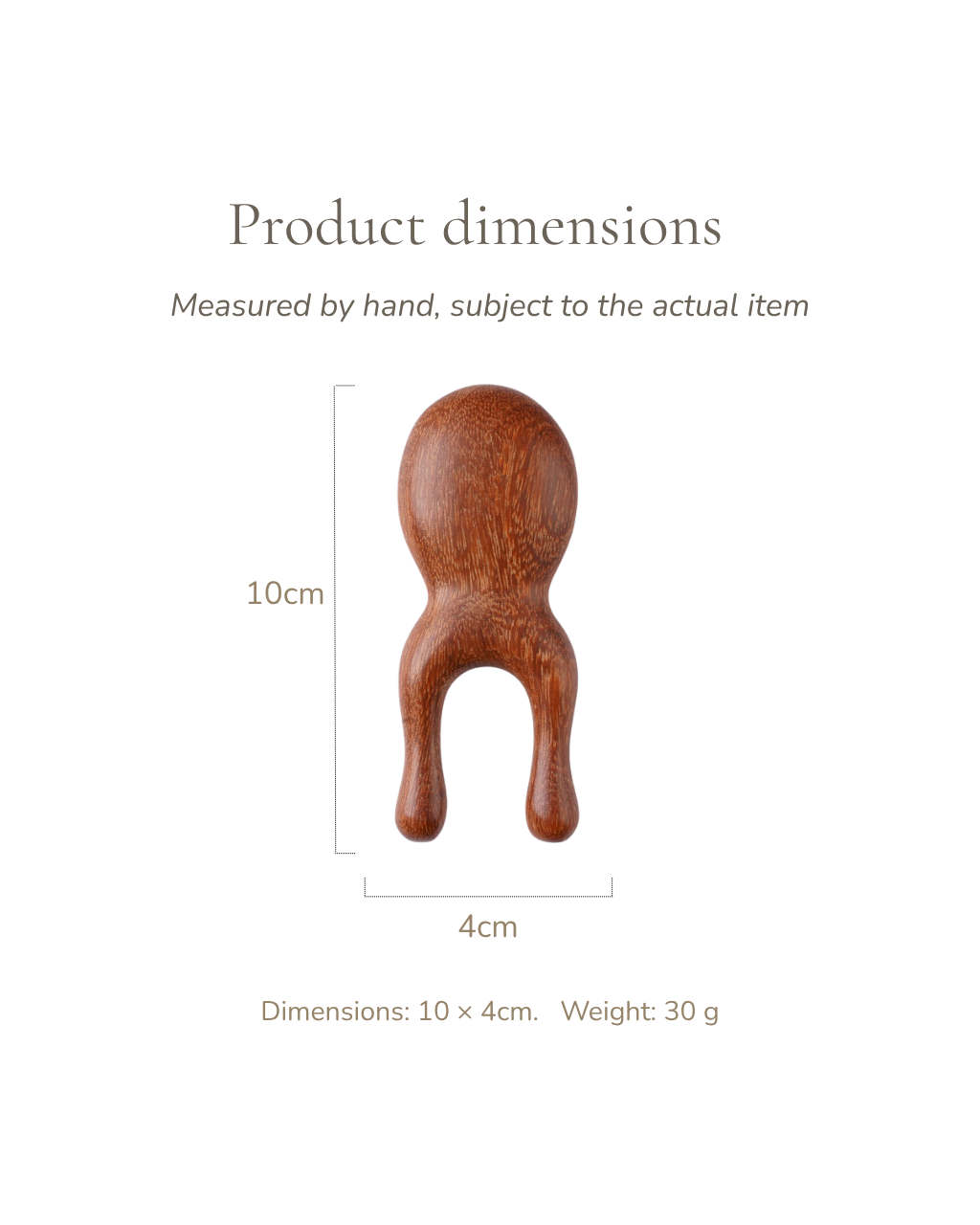 Acupressure Tool - Wood, For Eye & Nose Lymphatic Relief