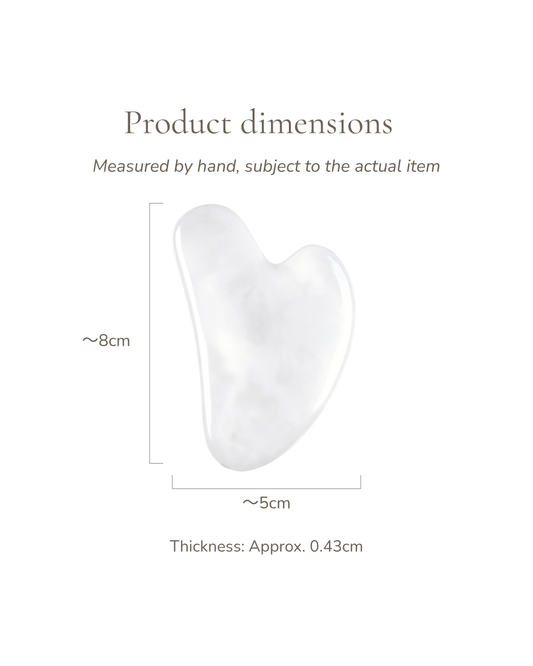 Jade Gua Sha Board - White Jade, For Nourish