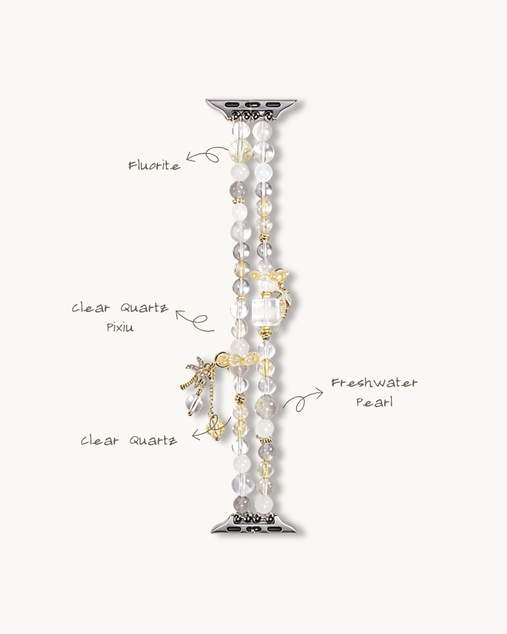 Watch Band – Moonlit Gold Citrine, Fortune & Clarity