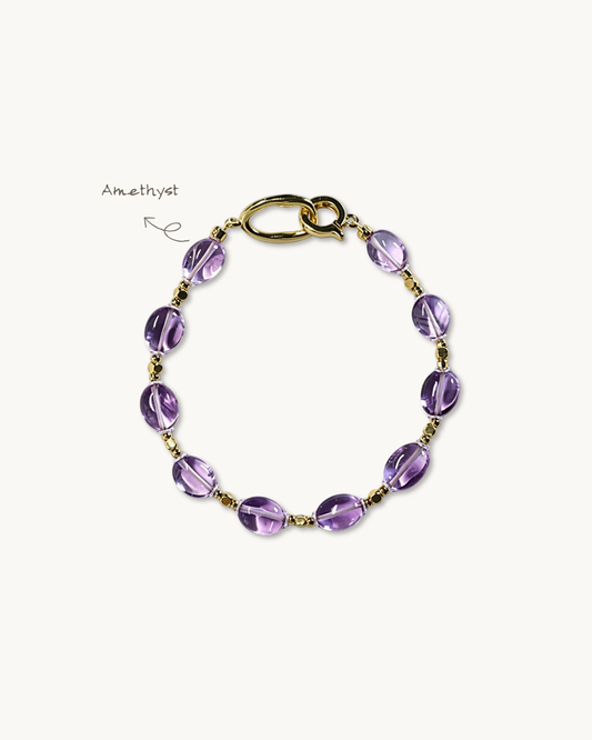 Freeform Series, Star Wish, Amethyst Bracelet, Elevate Your Vibration