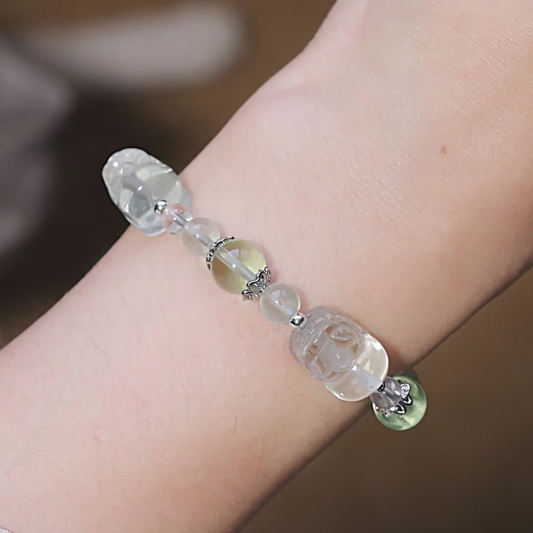 Bracelet | Pixiu Wealth Vault – Green Quartz Pixiu for Career Growth