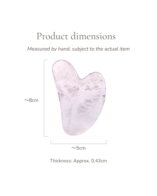 Crystal Gua Sha Board - Clear Quartz, For Purify