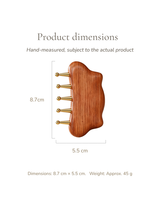 Cloud Meridian Brush - Wood & Brass, For Head