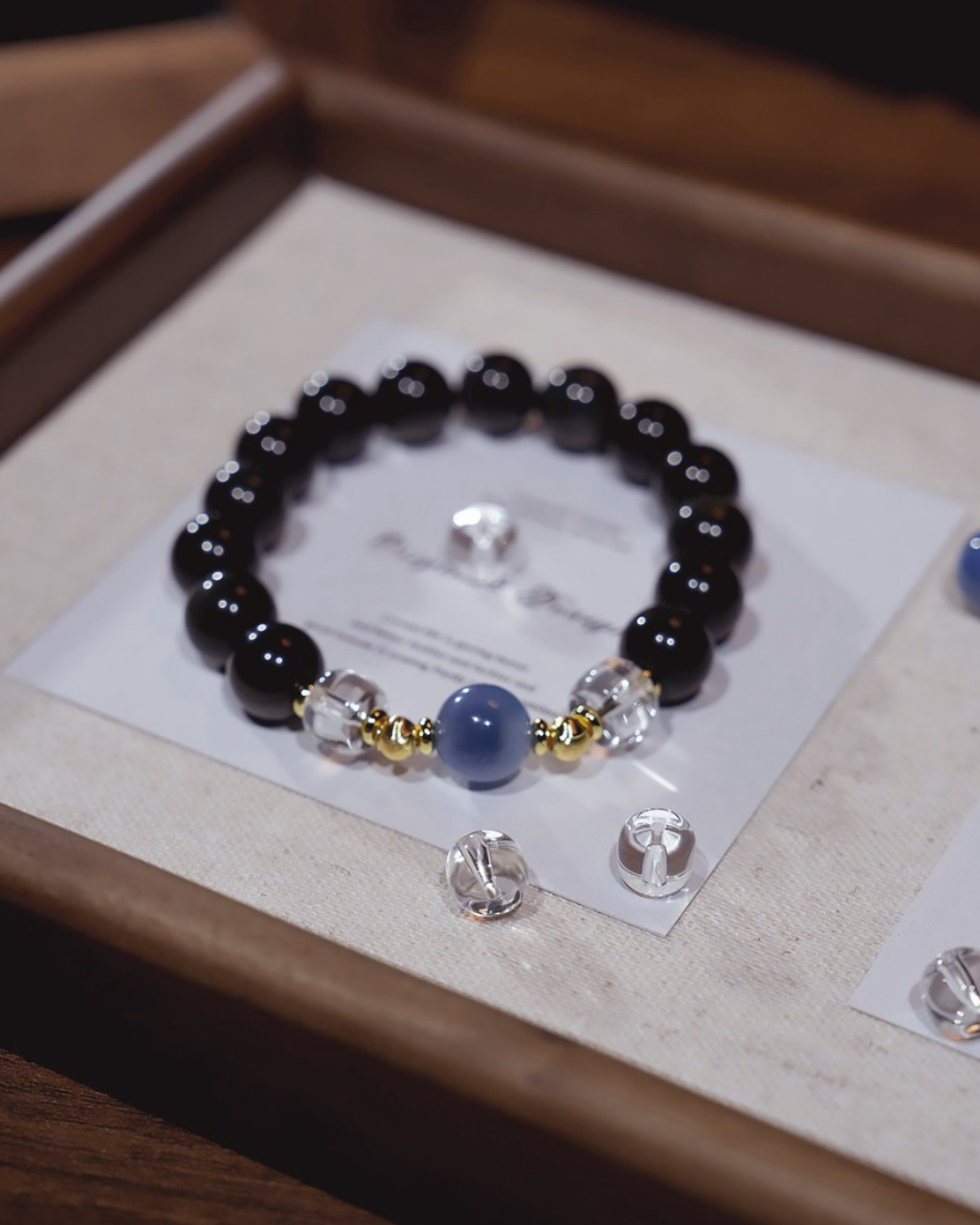 Timeless Fortune, Obsidian & Sugar Agate Bracelet, Protect Your Energy
