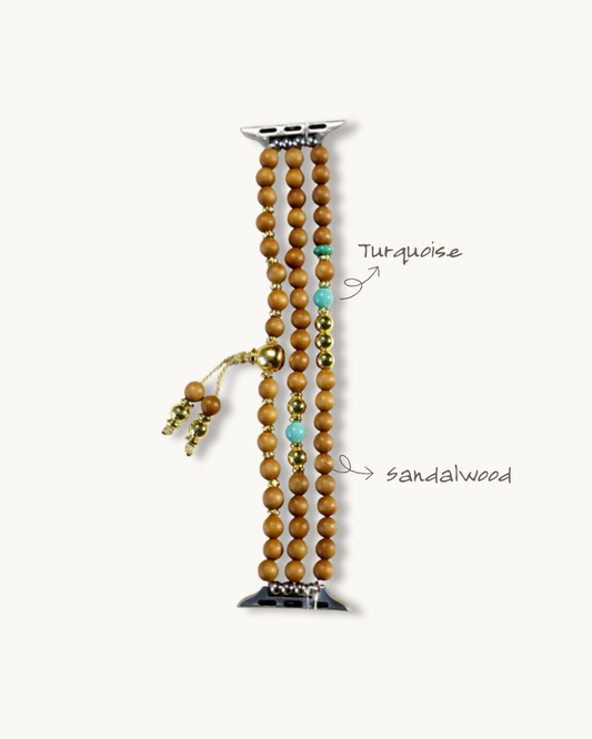 Half Mountain Sugar, Sandalwood Watch Band, Find Your Calm