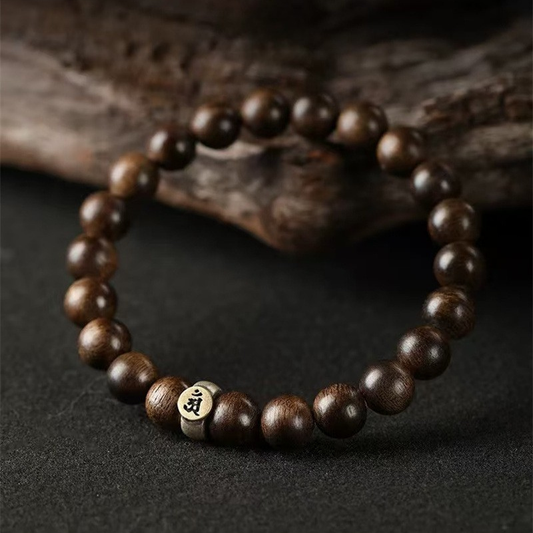 12 Zodiac Bracelet|Agarwood Buddha with 925 Silver for Birth Year