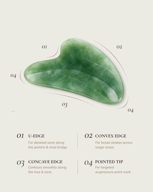 3D Green Aventurine Gua Sha Tool
