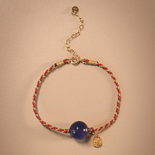 2026 Year of the Horse Red String Bracelet for「Rat」| Blessed “Fu” Charm
