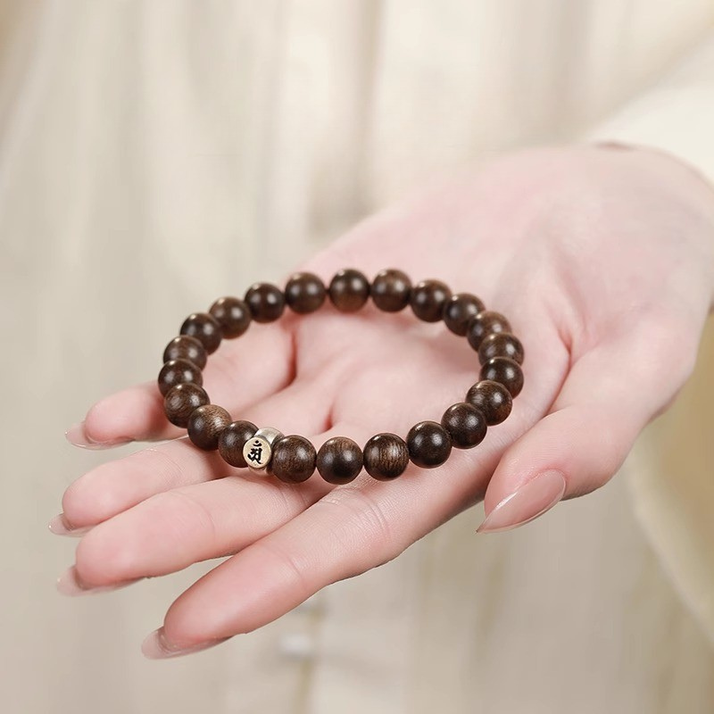 12 Zodiac Bracelet|Agarwood Buddha with 925 Silver for Birth Year