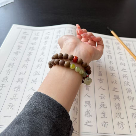 Double-wrap Herbal Incense Bracelet|"Auspicious Jade", Various Herbal Recipes Available