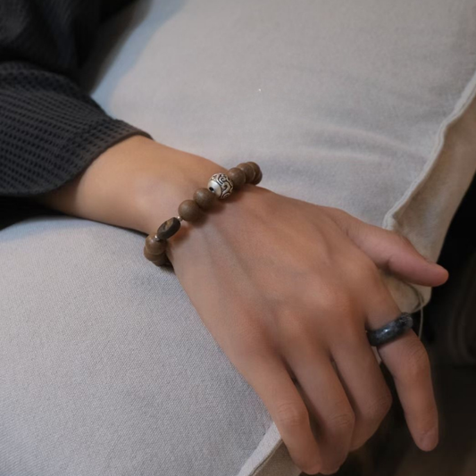 Herbal Incense Bracelet|"Wealth & Luck", Agarwood & Silver Cloud, Various Herbal Recipes Available