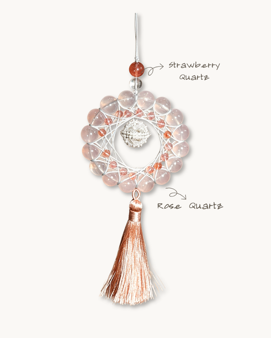 Hanging Charm, Pink Princess, Rose Quartz, Open Your Space