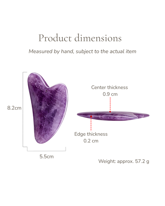 3D Crystal Gua Sha Board - Amethyst