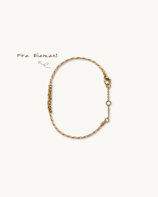 Handwoven Cord Series, Pink Haze Bracelet, Attract Connections