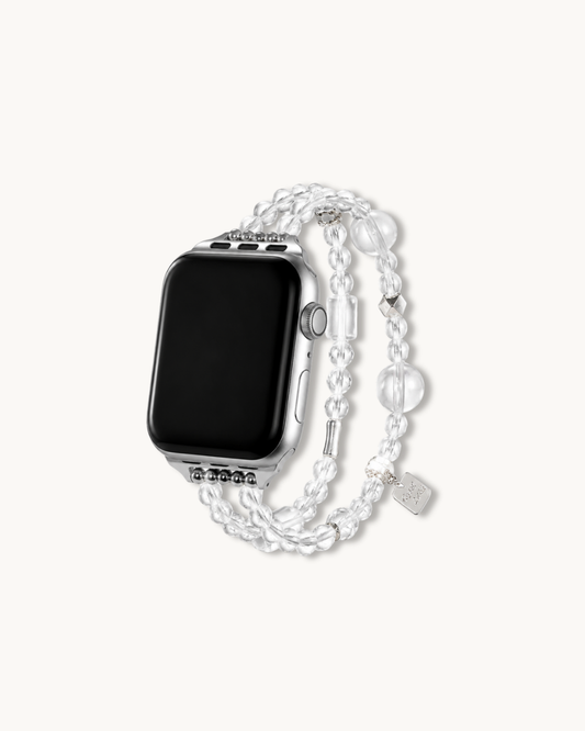 Watch Band – Slow Circle Clear Quartz, Purify
