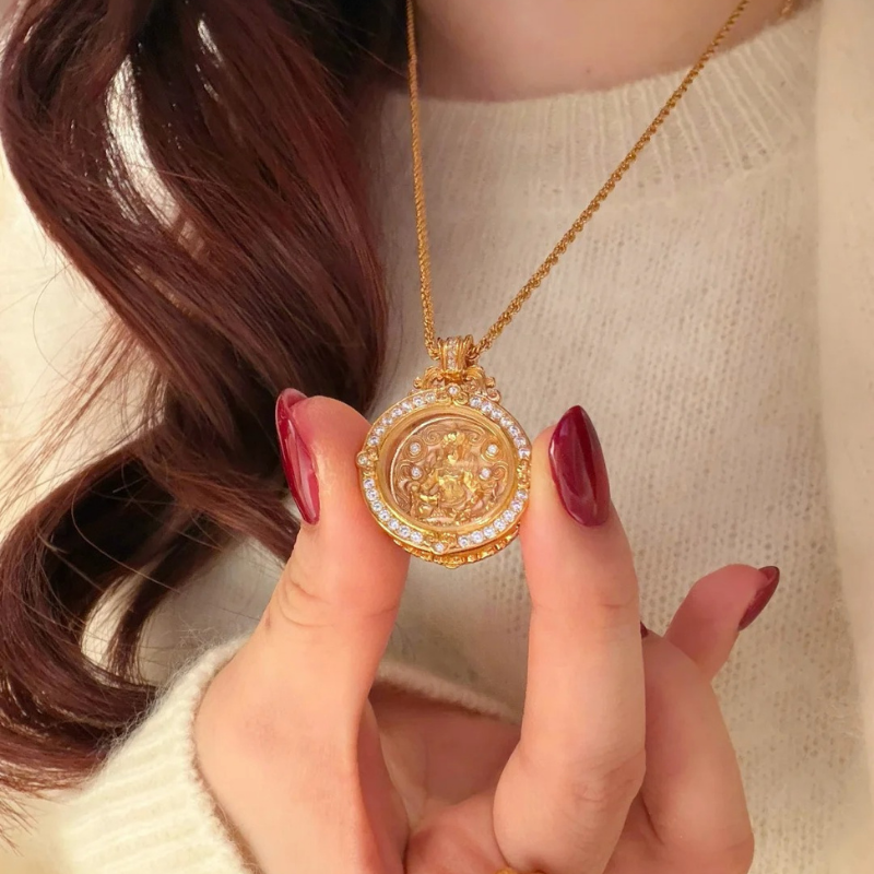 Gold-Plated 925 Silver|Yellow Jambhala Necklace