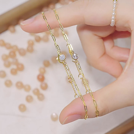 Bracelet | Wrist Galaxy – Zircon & Gold for Light, Noble Helpers & Protection