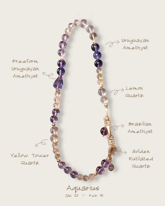 Zodiac Bracelet – Aquarius Double-Wrap for 2026 Energy