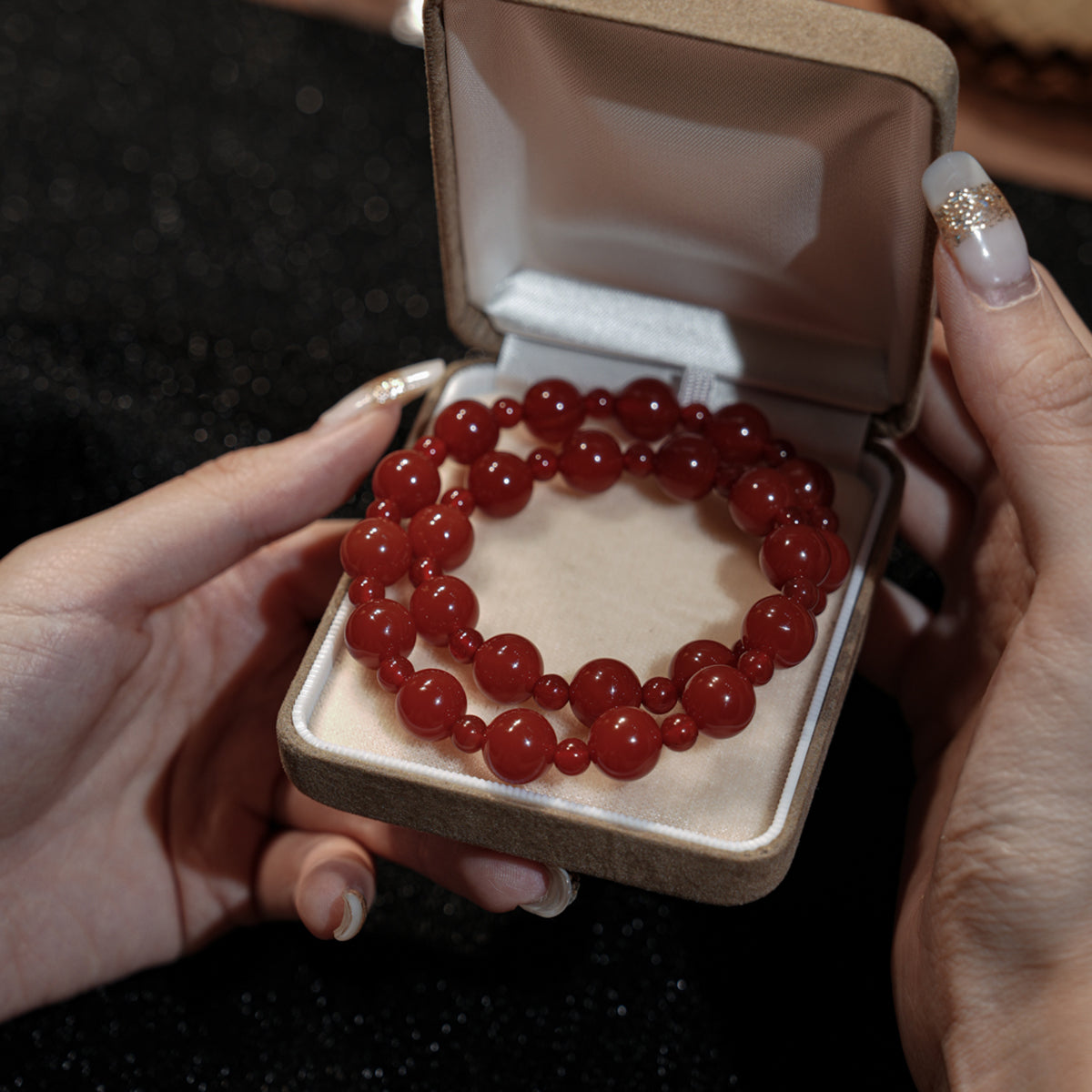 Double-wrap Bracelet|Radiant Red Agate for Energy Confidence & Good Sleep