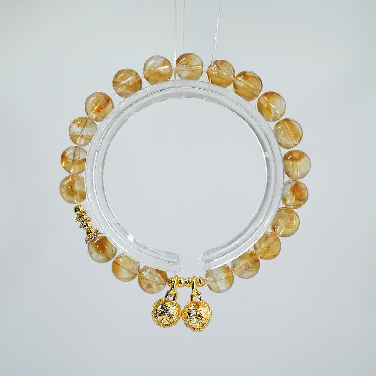 Bracelet|"Jingling Wind Chime" Yellow Jasper for Abundance & Joy