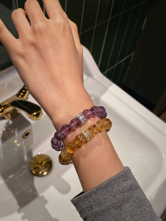 Bracelet|"Purple Scholar" Brazilian Amethyst for Academic Success & Protection