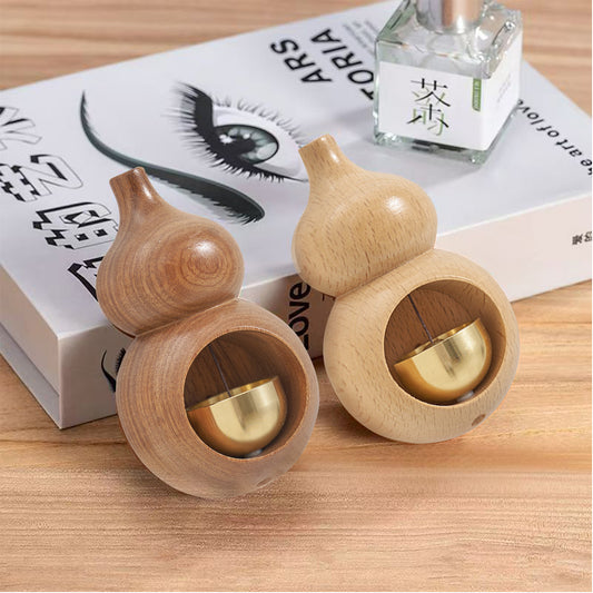 Gourd-Shaped Wood Door Chime | Feng Shui Hulu for Luck & Health