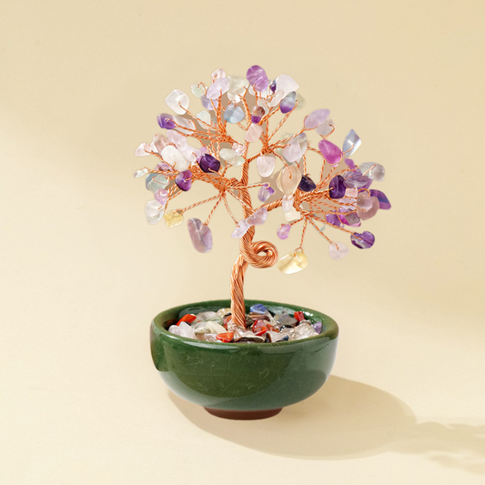 Fluorite Feng Shui Tree | Crystal Tree for Spiritual Growth & Balance