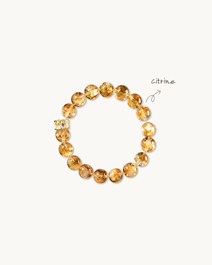 Golden Breeze, Citrine Bracelet, Attract Financial Flow
