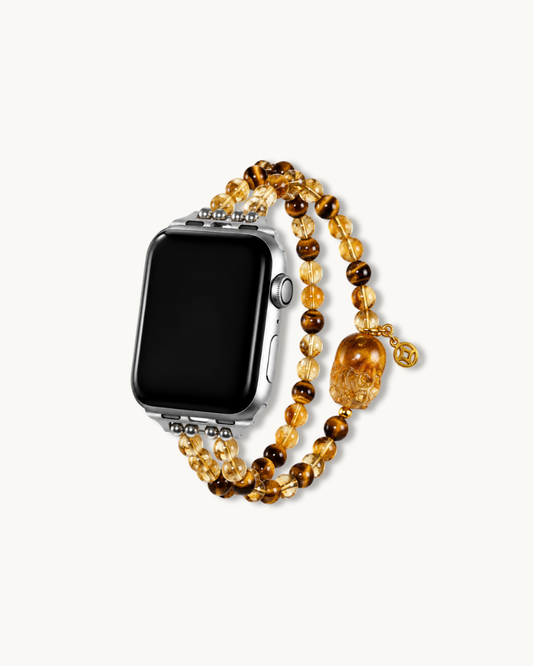 Watch Band – Golden Osmanthus Citrine Pixiu, Prosperity