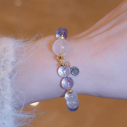 2026 Cancer Bracelet | Transformation Stone Jelly Pink Crystal