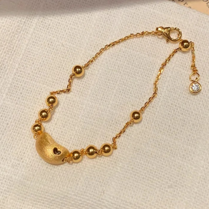 Gold-Plated 925 Silver｜ Cashew Jewelry Set (Bracelet+Necklace)