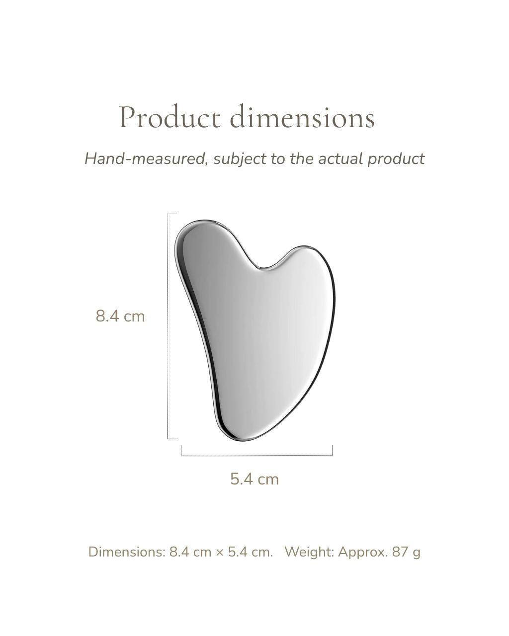 Stainless Steel Contoured Gua Sha Tool