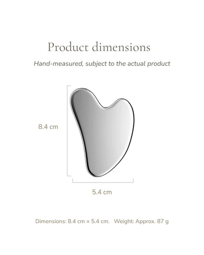 Stainless Steel Contoured Gua Sha Tool