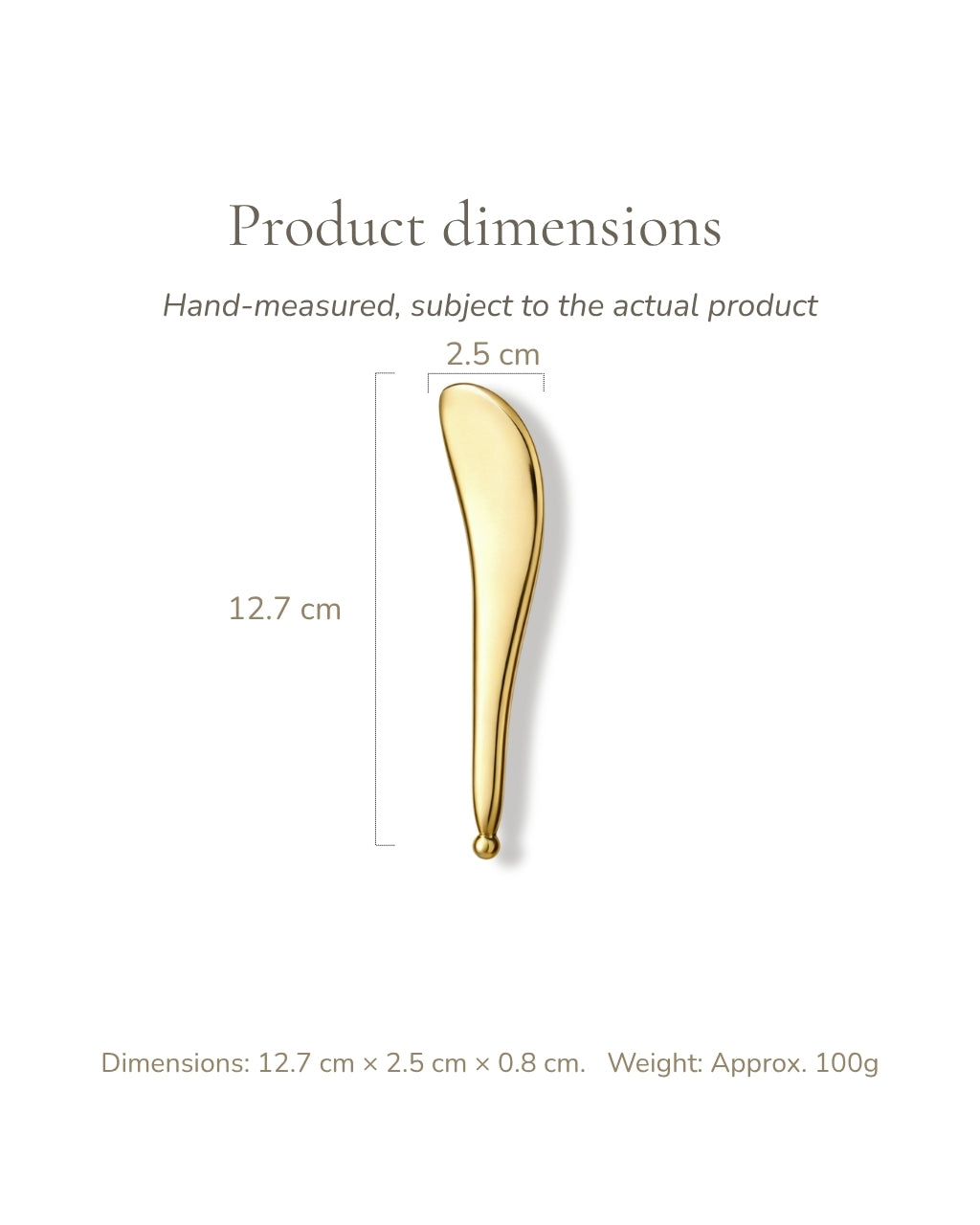 Brass Meridian Gua Sha Wand