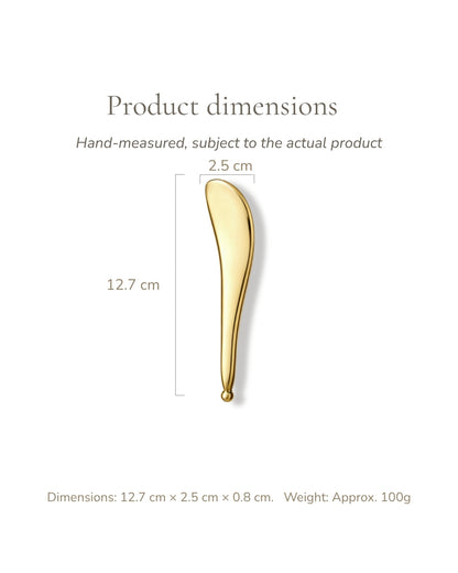 Brass Meridian Gua Sha Wand