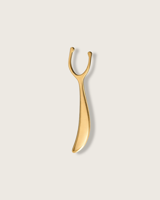 U-Shape Massage Tool - Brass, For Ear, Nose & Face