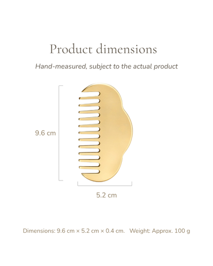 Meridian Comb - Brass, For Head & Body