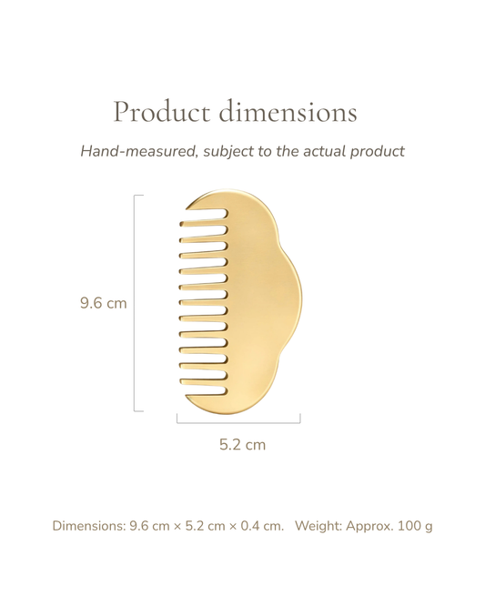 Meridian Comb - Brass, For Head & Body