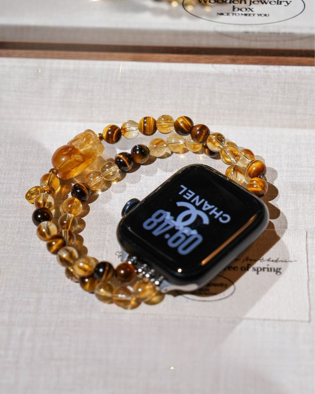 Watch Band – Golden Osmanthus Citrine Pixiu, Prosperity
