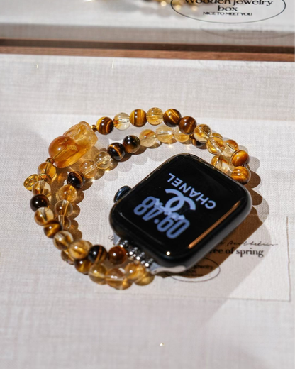 Watch Band – Golden Osmanthus Citrine Pixiu, Prosperity