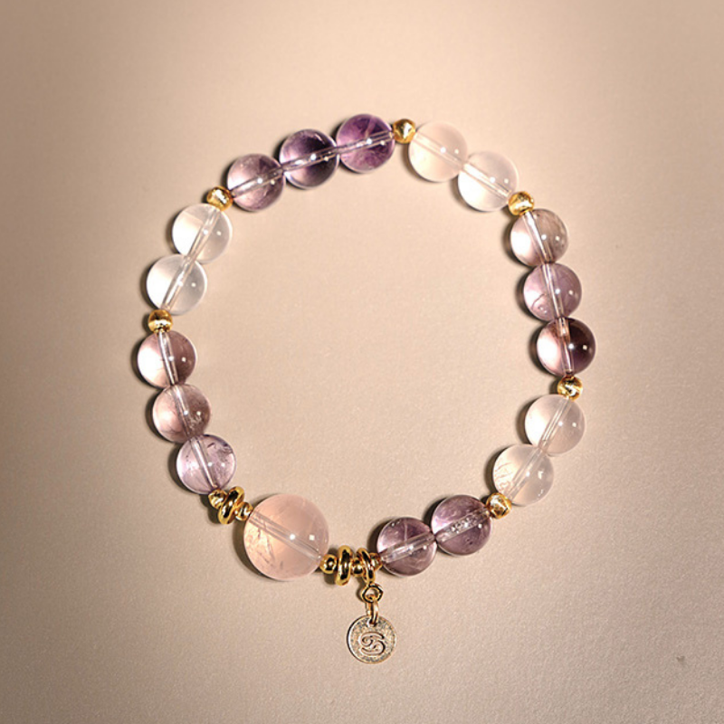 2026 Cancer Bracelet | Transformation Stone Jelly Pink Crystal