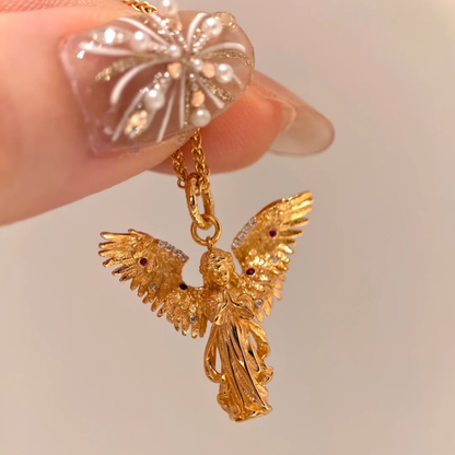 Gold-Plated 925 Silver｜ Angel Necklace
