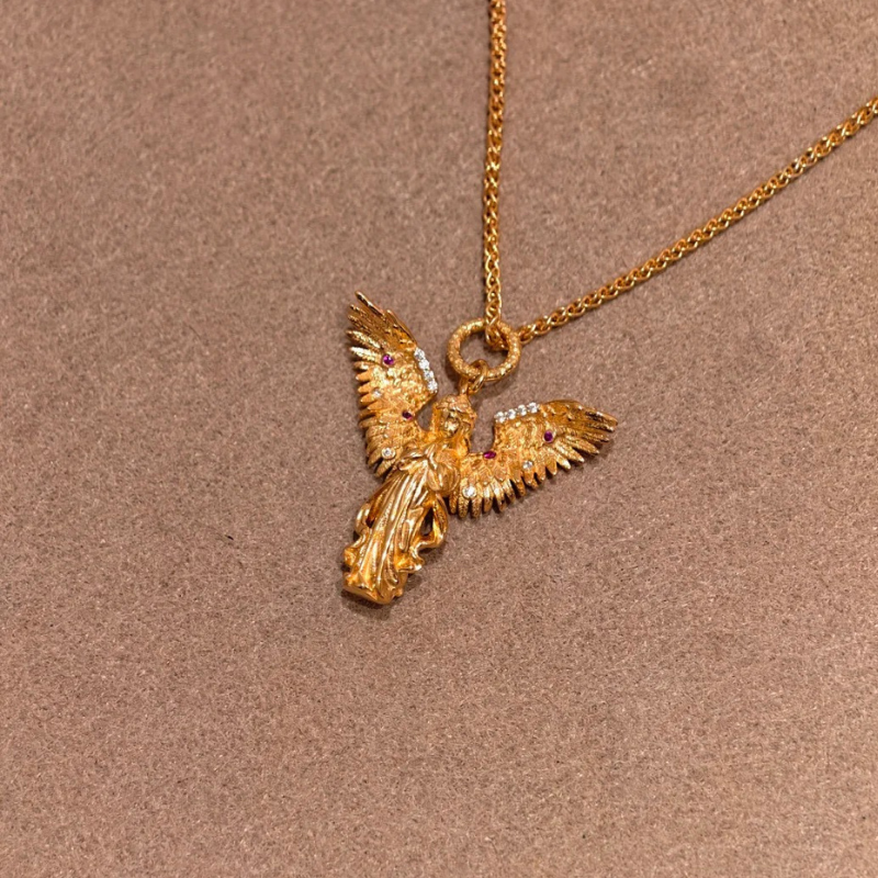 Gold-Plated 925 Silver｜ Angel Necklace